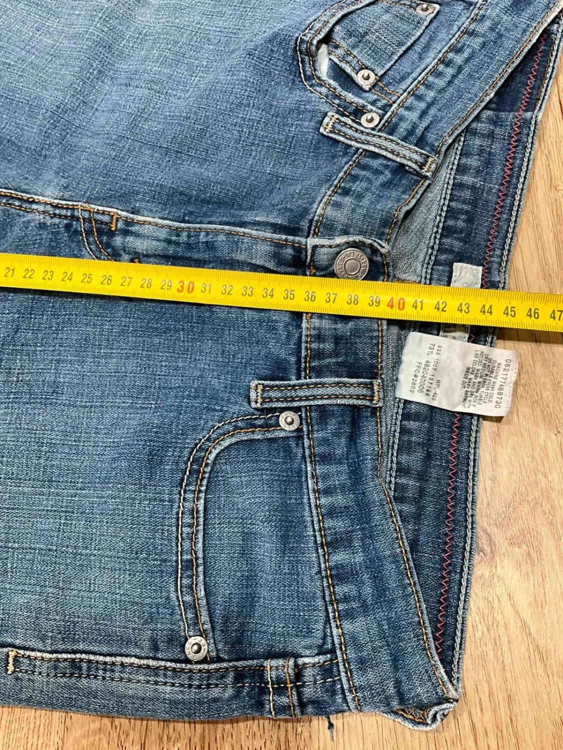 Short Levi's Capri Taille 4 Vintage Femme Coton Bleu Slv015 – photo 13
